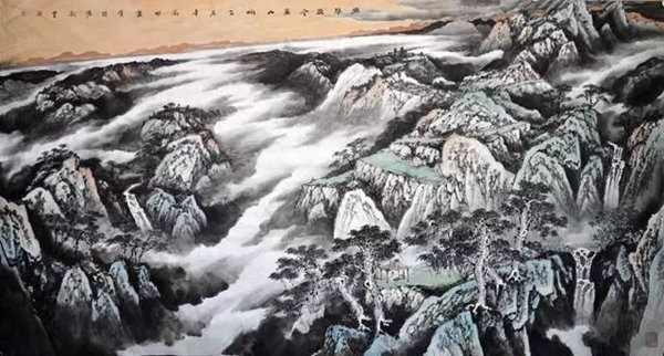 青年画家刘明雷将诗意与山水相融，创造独属于自己的美