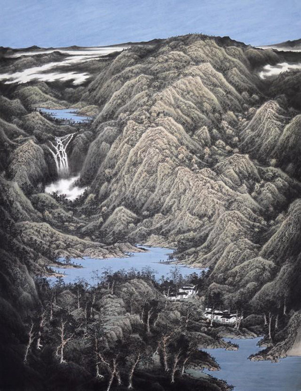 青年画家刘明雷将诗意与山水相融，创造独属于自己的美