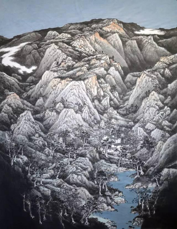 青年画家刘明雷将诗意与山水相融，创造独属于自己的美