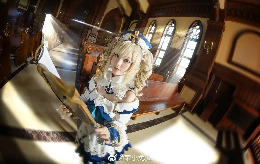 COSPLAY-《原神》芭芭拉(@荣小兔头)_图片 No.4