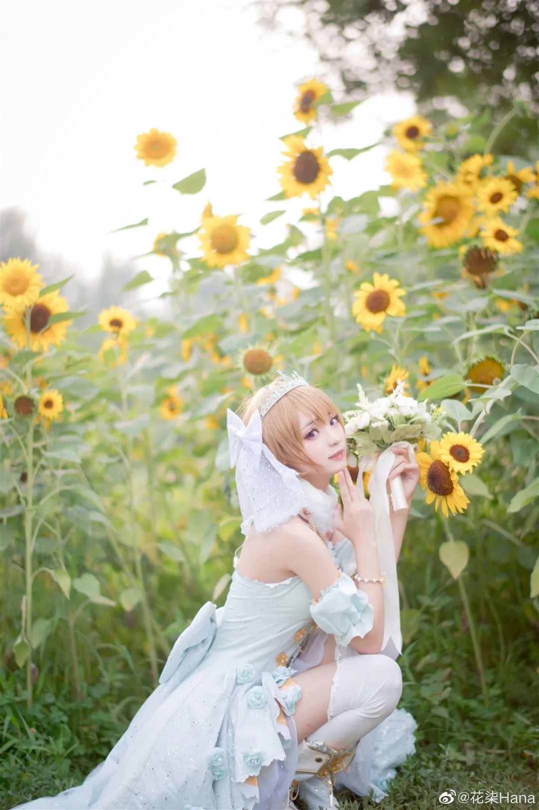 cosplay -《lovelive》小泉花阳(@花柒Hana)，花嫁服女孩美翻了_图片 No.3