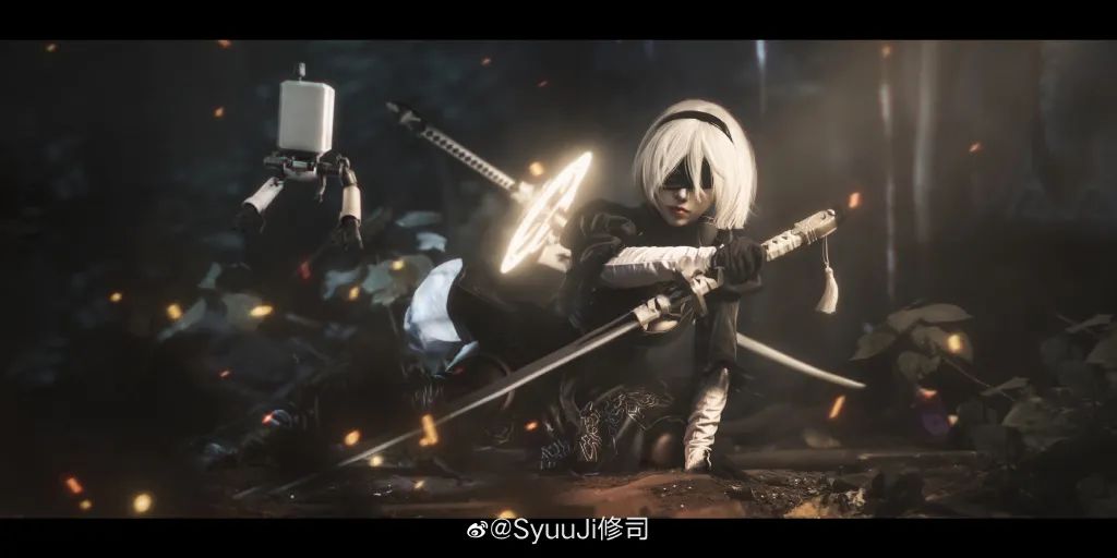 COSPLAY-《尼尔机械纪元》2B(@SyuuJi修司)，这也太帅气了吧_图片 No.4
