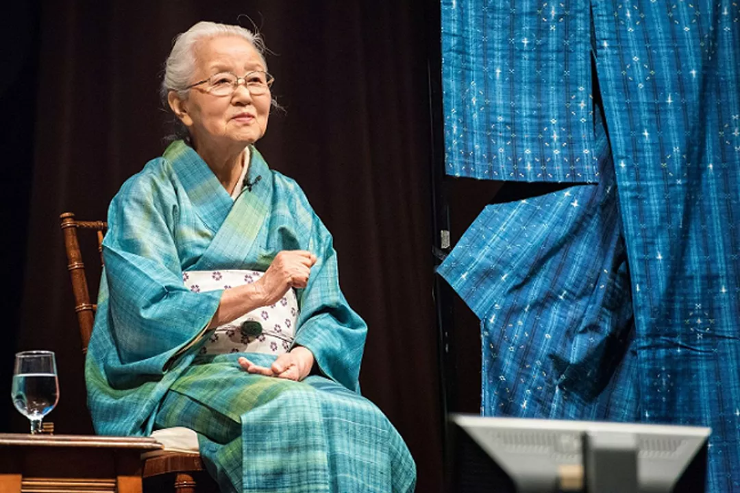 日本97岁“人间国宝”：和色彩缠绵的一生，做最纯粹的日式和服