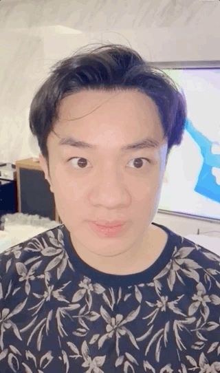 王祖蓝和老婆女儿转动眼球，Gabby画风搞笑，被调侃全家“蓝化”