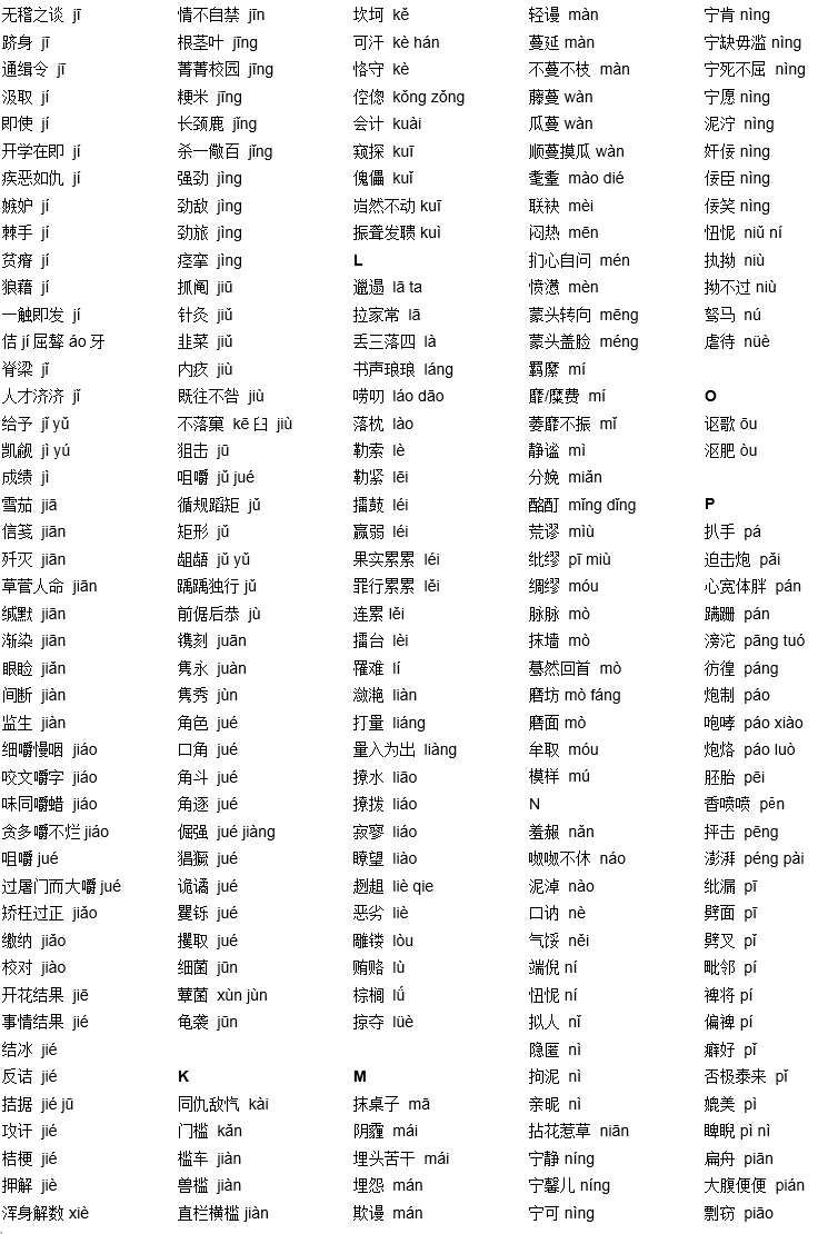 高考语文字音字形最全面总结来了，考试就从里面挑