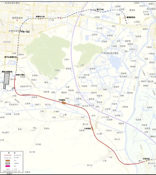 关于杭州至德清市域铁路工程 可行性研究报告的批复