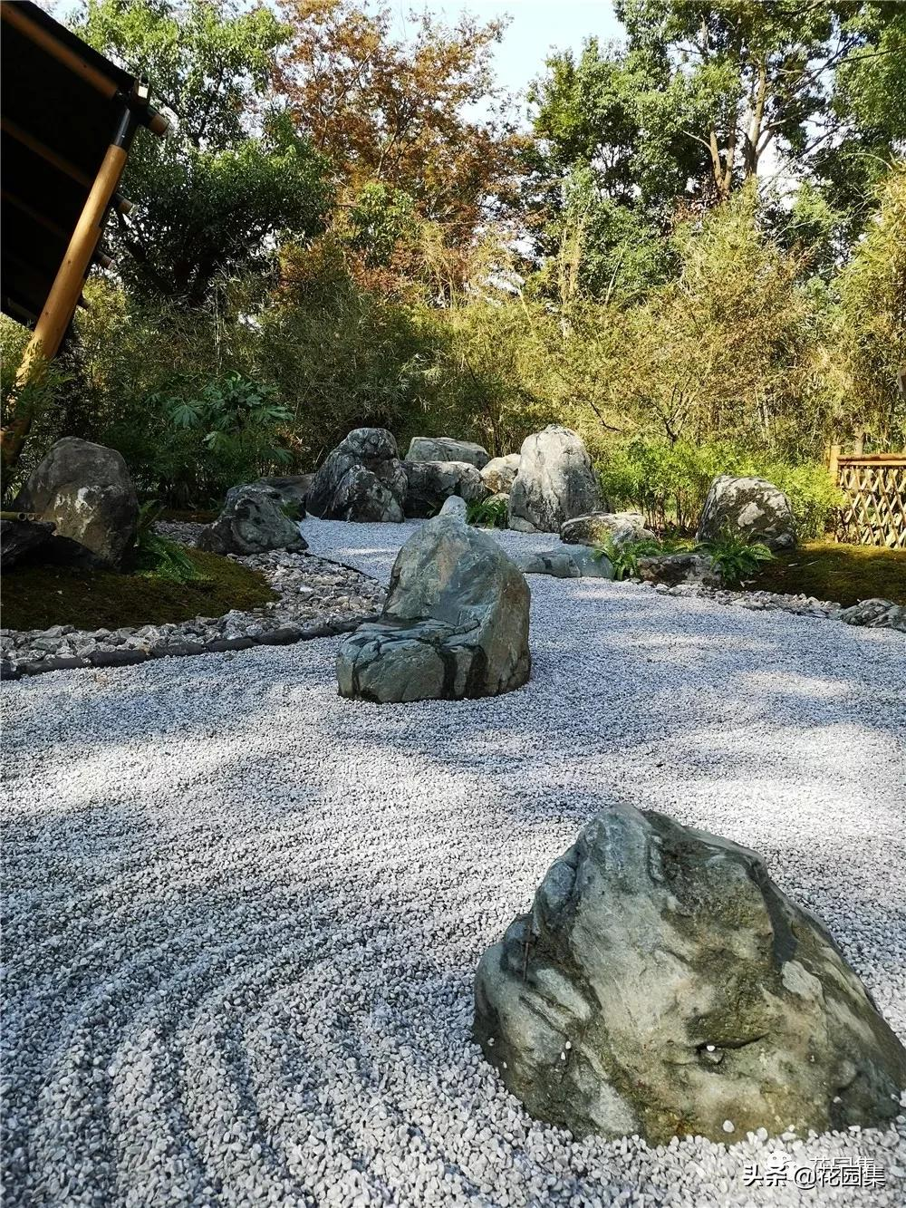 景观是以表现土山为主的园林形式在日本占有主要位置其特色是堆山砌石