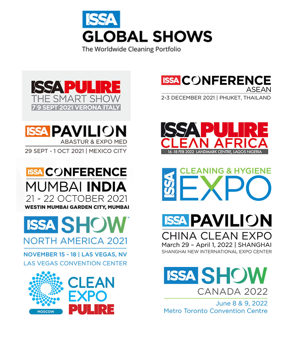 ISSA、Informa Markets和ISSA Pulire Network公布全球展會組合