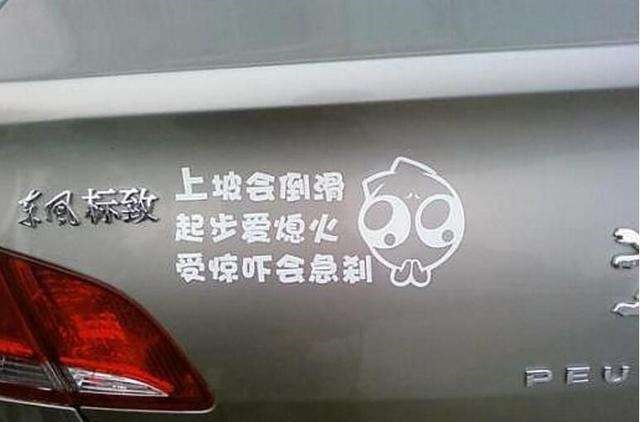 车贴分五类，看看你的是哪一类