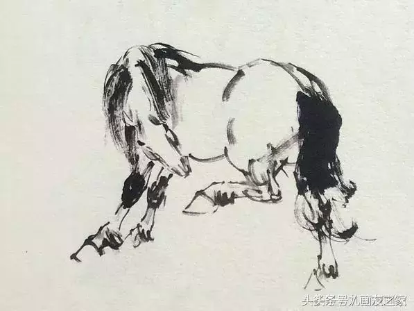 图文教程丨写意国画教程，马的绘画技法