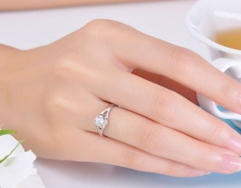 离婚单身女戒指戴法图片