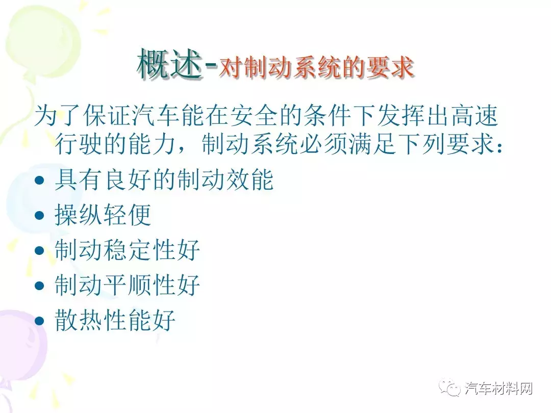 30页PPT详解汽车制动系统的结构原理
