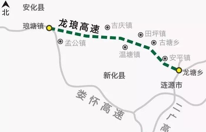 湖南在建一条高速公路，长约74公里，预计年内全线通车，就在娄底