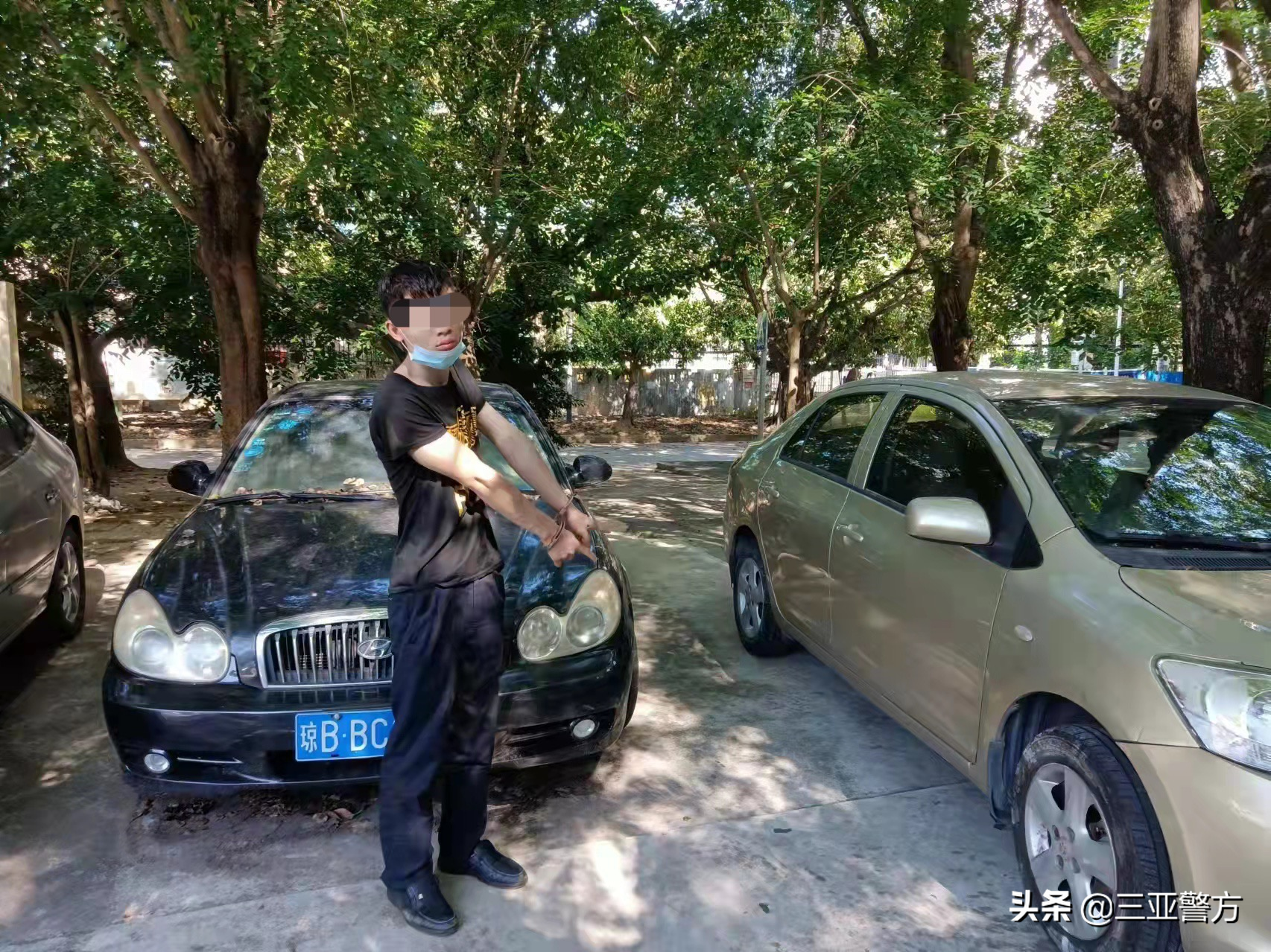 盗窃汽车三元催化器一男子被三亚吉阳警方刑拘