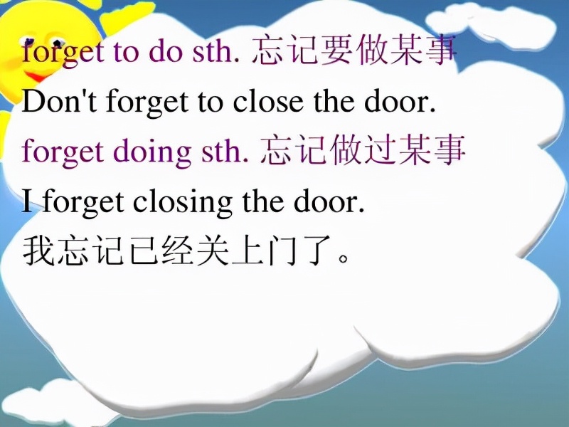 forget是什么意思英语动词forget的用法