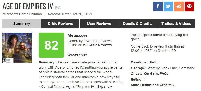 Steam好评率81%，《帝国时代4》能否重振“帝国”RTS荣光？