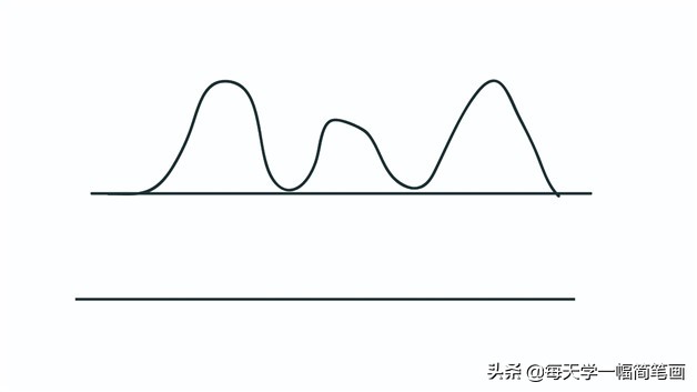 每天学一幅简笔画--景色简笔画画法步骤