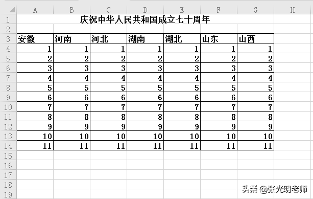 excel制作表頭，不用合并單元格也能居中對齊