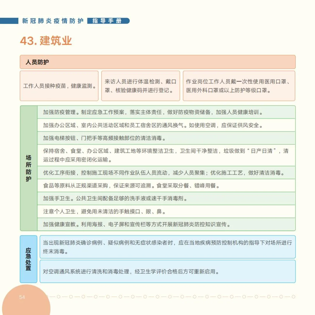 国家卫健委发布《新冠肺炎疫情防护指导手册》