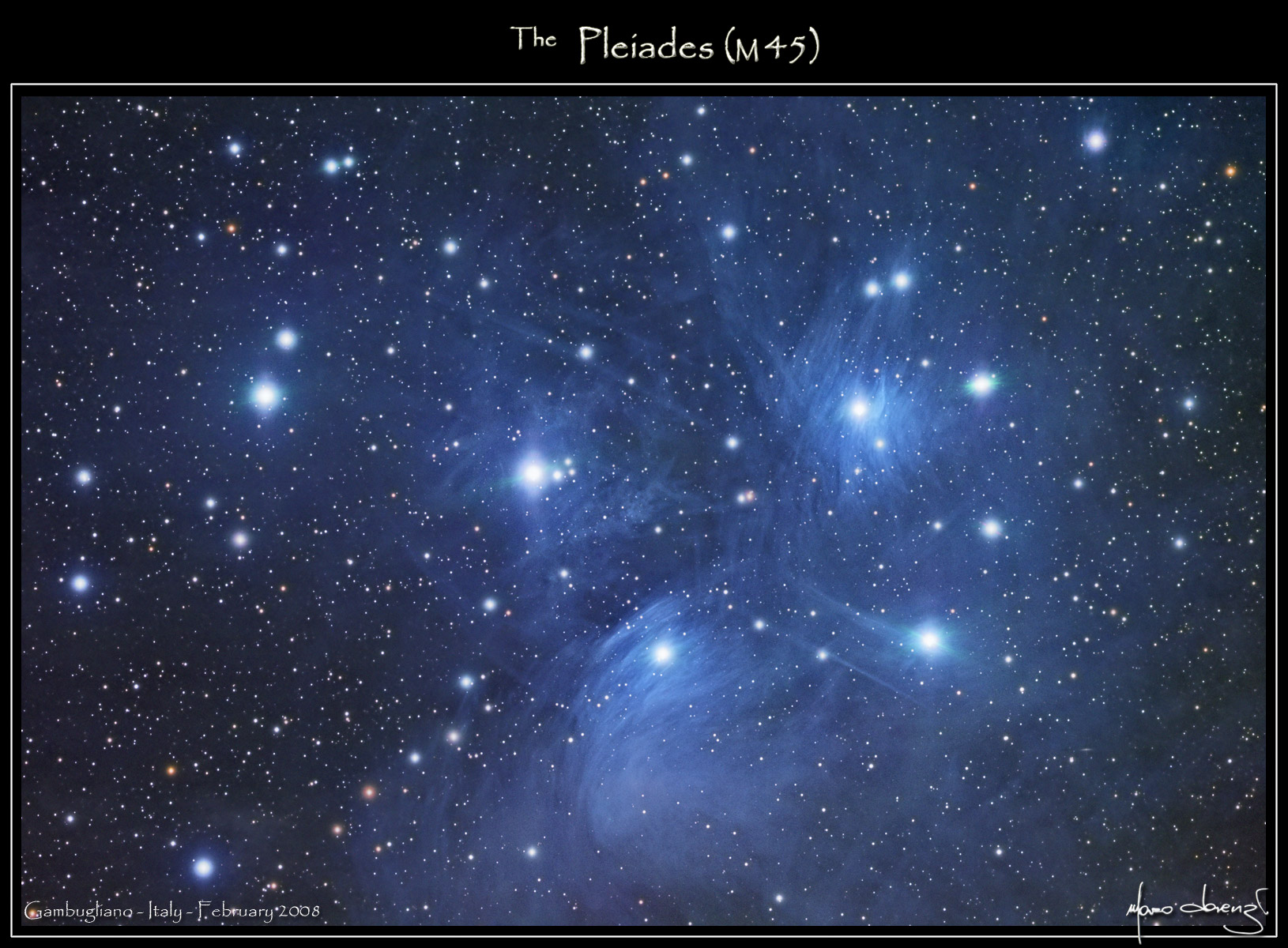 《梅西耶星表》M45︱七仙女的故事就起源于金牛座中的昴宿星团