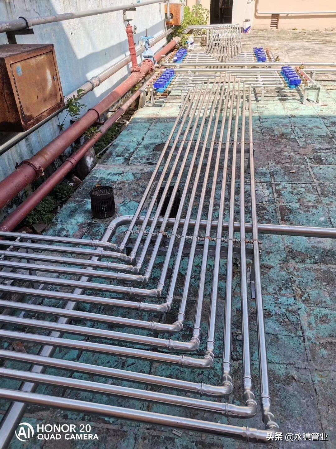 永穗管業品牌不銹鋼二次供水管道安裝工程