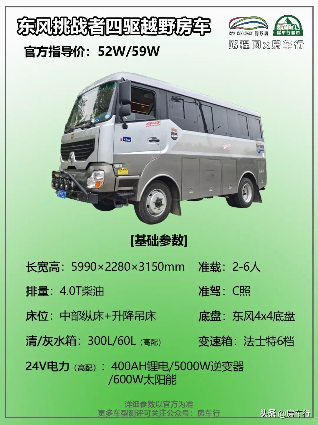 国产四驱，豪横外形，东风挑战者四驱越野房车，试问谁不爱？