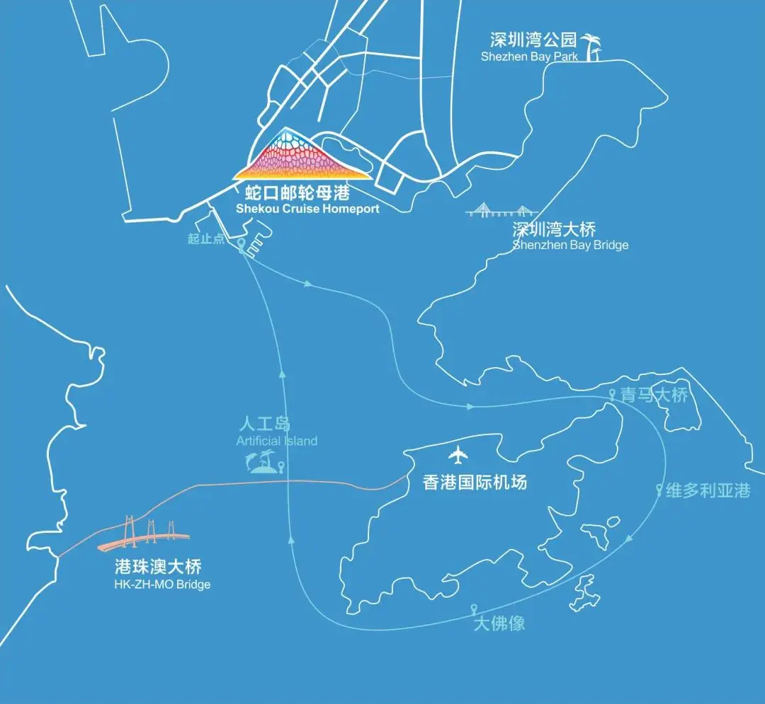 深圳海上观光又出新花样，环香港大屿山航线开启，免通行证看香港