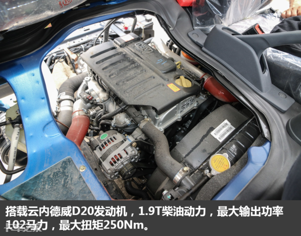 1.9T柴油动力，3.6米大货厢，缔途DX微卡真能装