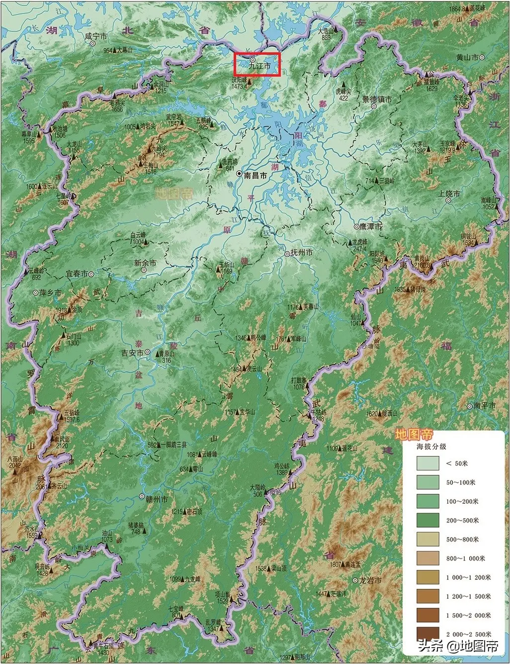 九江地图高清版大图（九江为何叫九江）
