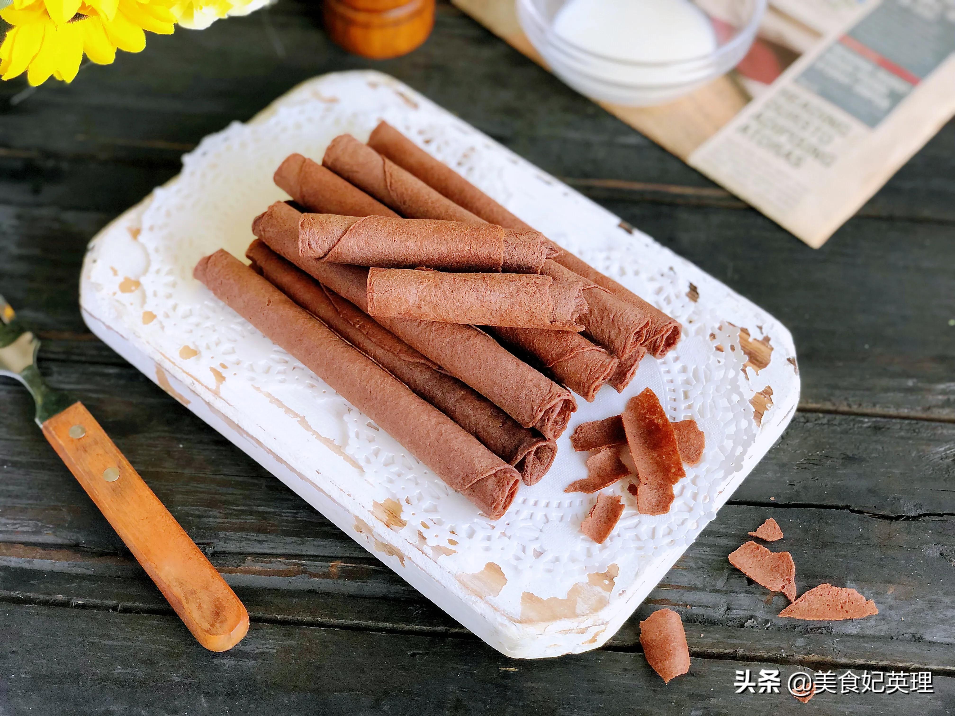 自制蛋卷商用配方，薄如蝉翼一碰就碎，酥掉渣！在家做百分百成功