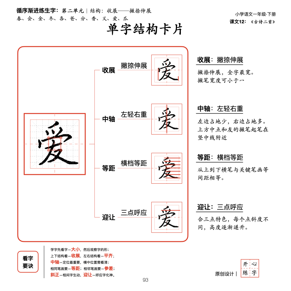 你真的会写一吗？21天练好一年级300个生字，第4天
