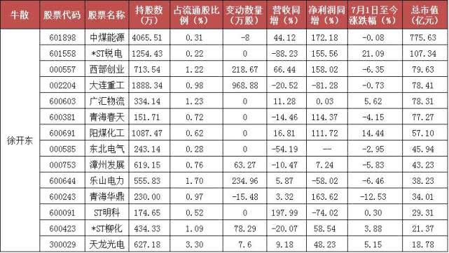 人物：“中国十位最牛散户”、十大股东公司数量最多的牛散徐开东