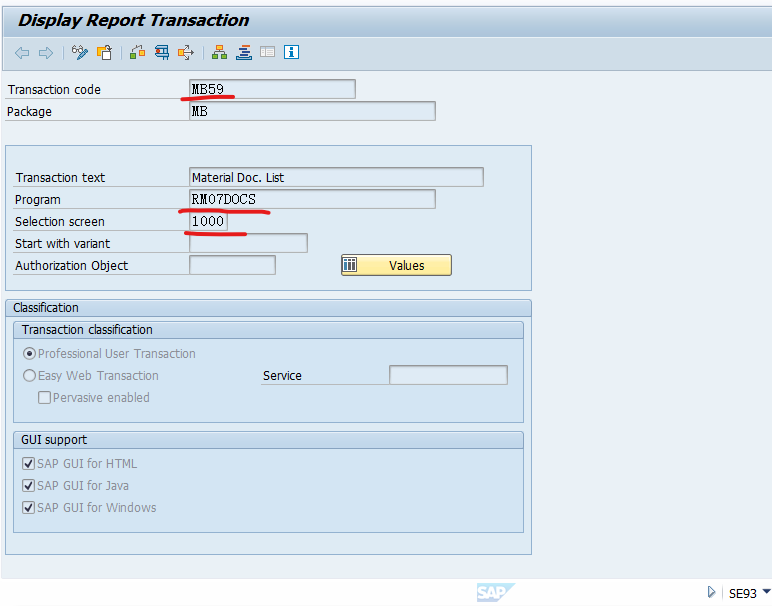 SAP MM 不常用事务代码之MB59