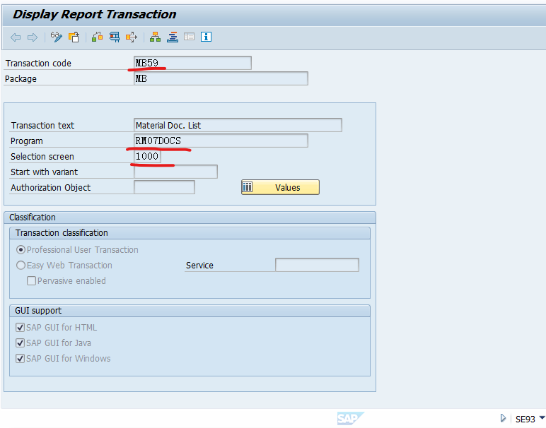 SAP MM 不常用事務程式碼之MB59