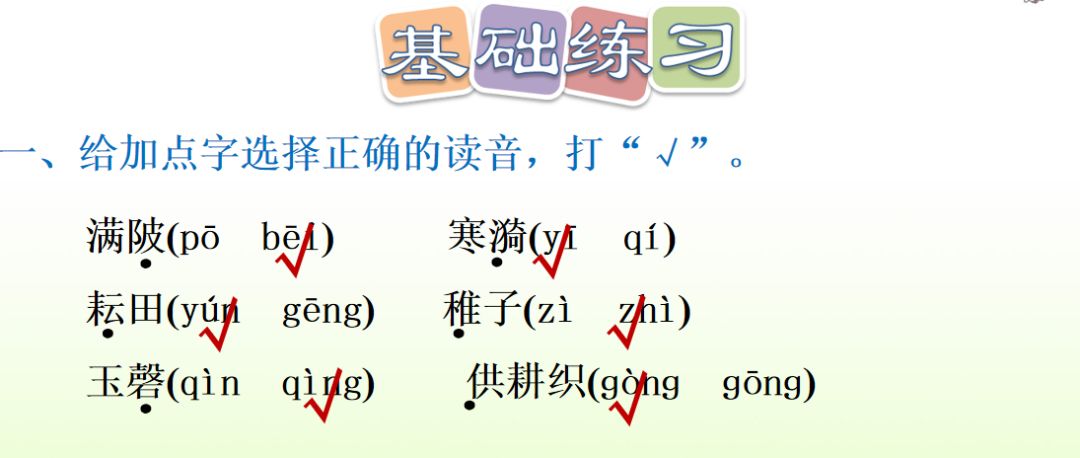 部编版五年级下册语文第1课《古诗词三首》知识点+图文讲解