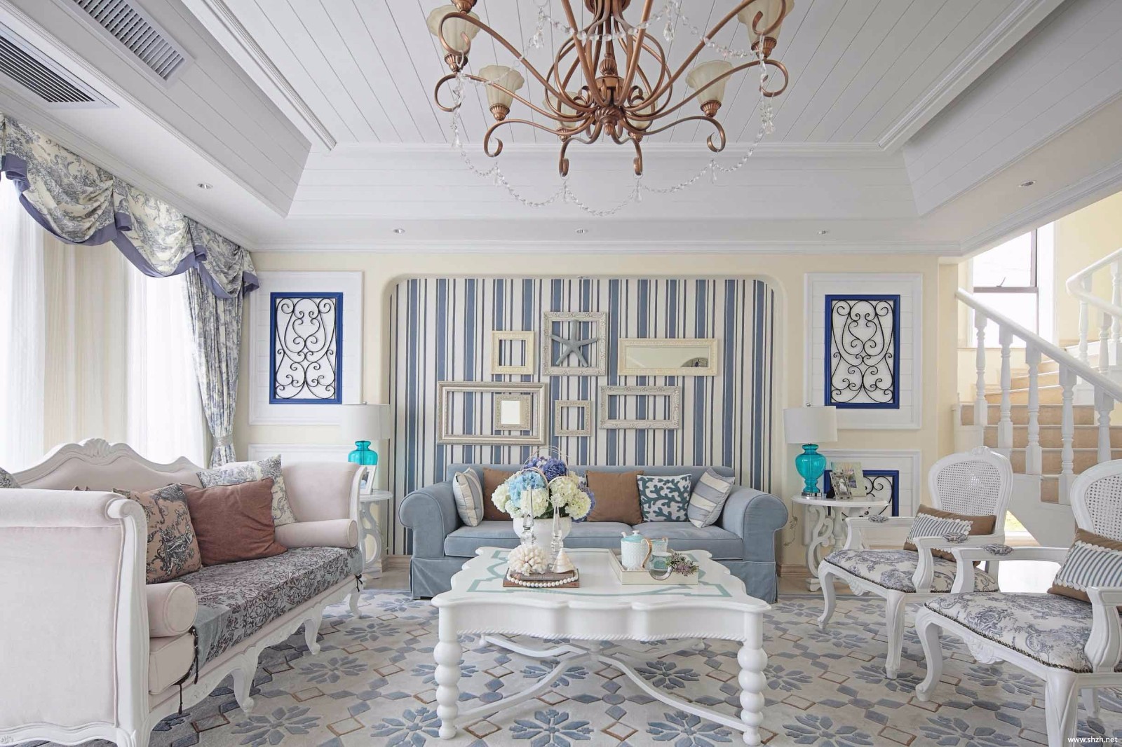 十種不同風格的客廳裝潢效果圖，一個漂亮的客廳，點亮整個屋子