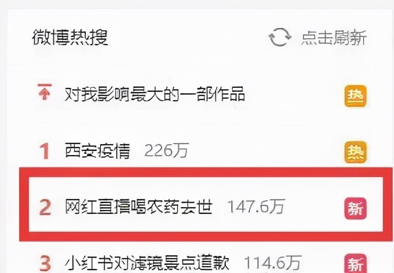 为挽回男友，网络女主播喝药自杀去世