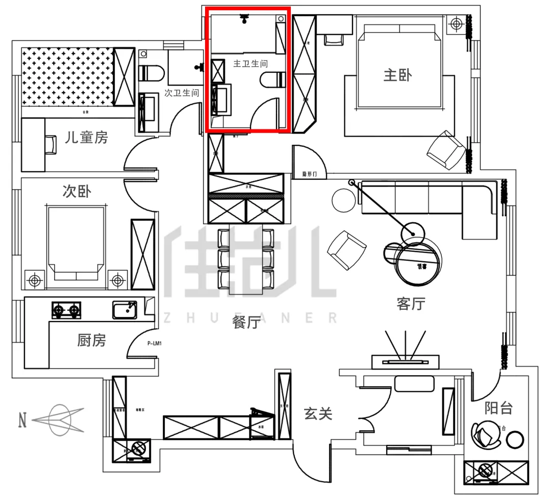 【親子宅設計精選】豪擲百萬裝潢130㎡，客廳竟只用來打王者？