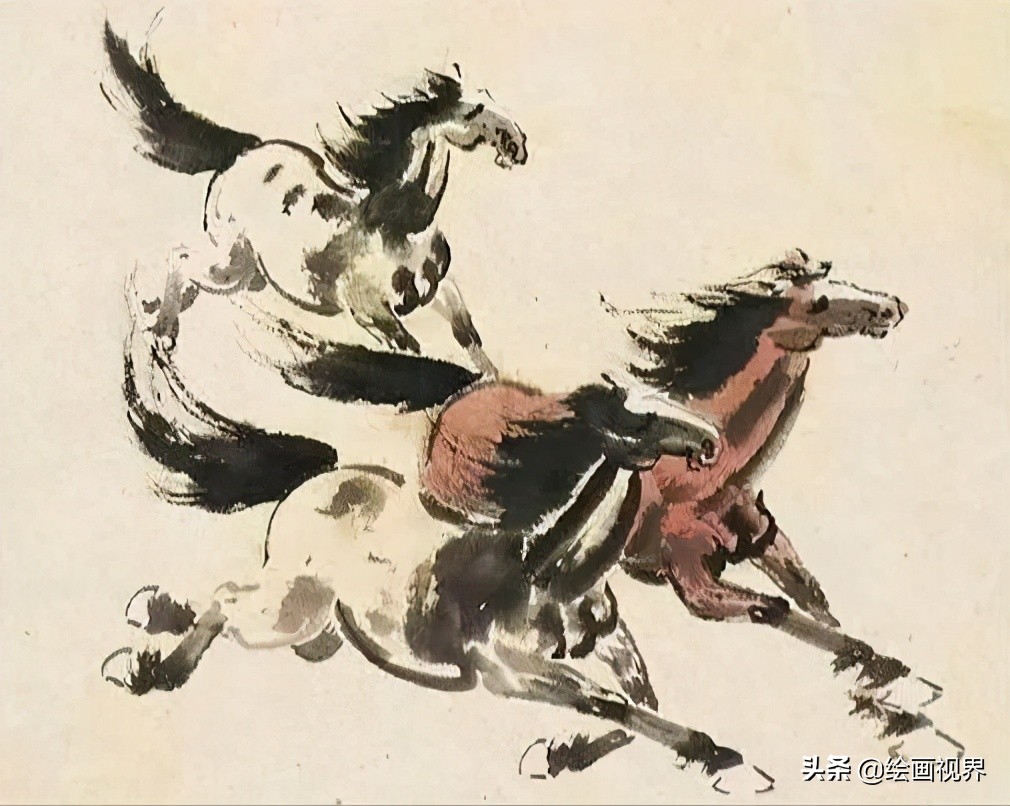 徐悲鸿画了8匹马，却不如一头牛值钱，专家：放大10倍看细节