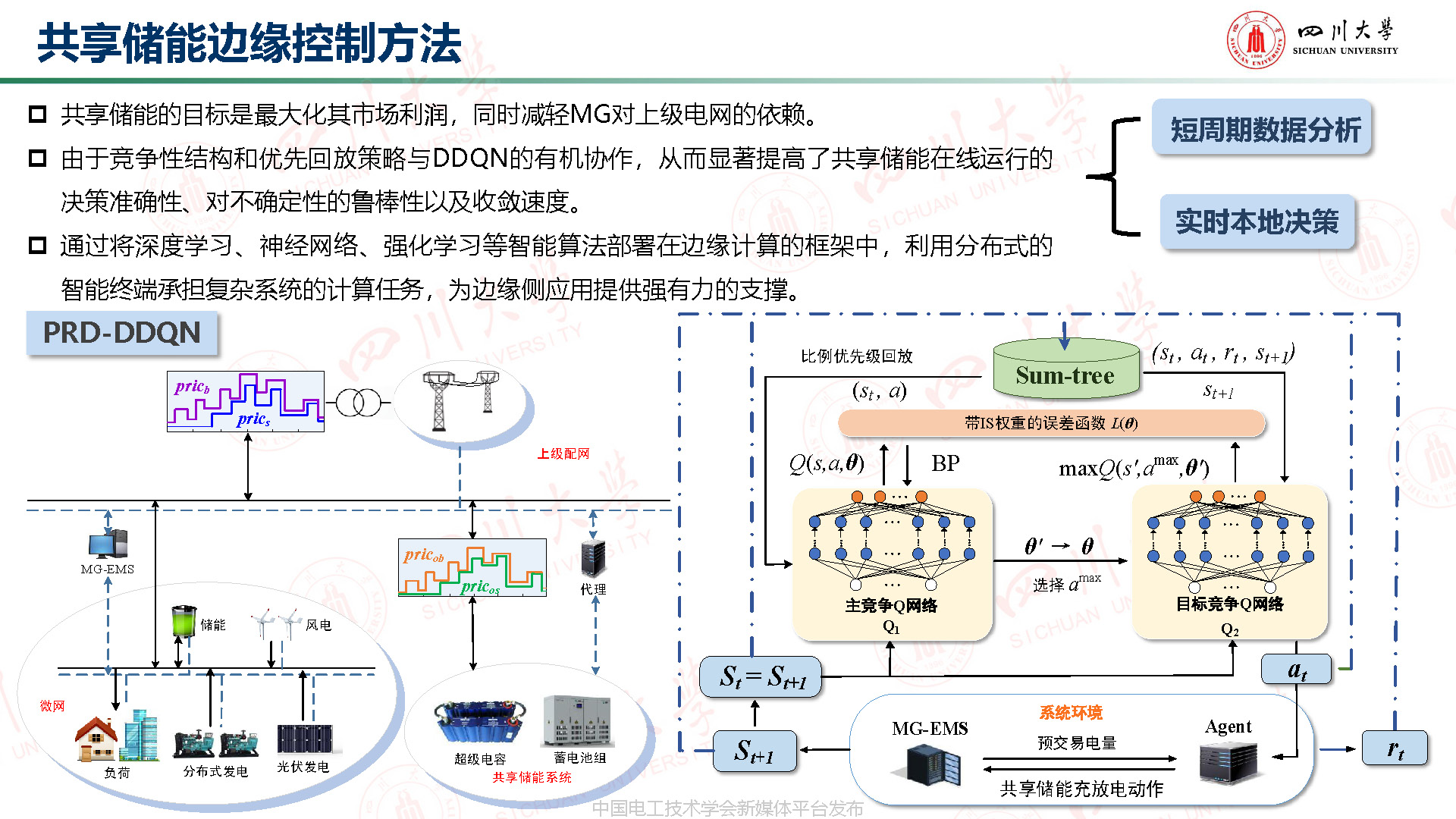 川大高红均副教授:机器学习驱动的分布式储能博弈与配网分层管理