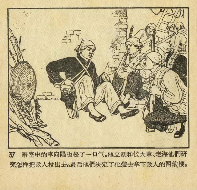 1956年老版《平原游击队》姬寿彭绘画