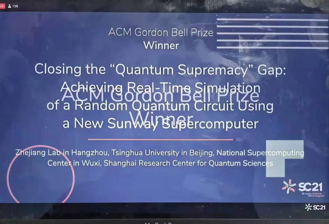 全球超级计算大会SC21:中国团队（14人名单）获ACM戈登贝尔奖