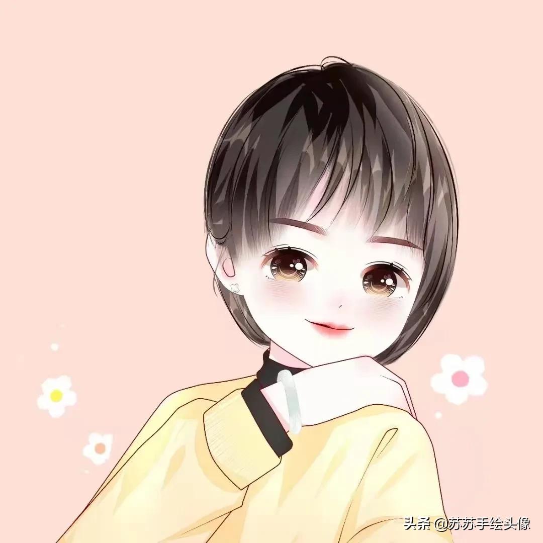 换个头像吧,俏皮可爱的女生卡通头像,童心未泯