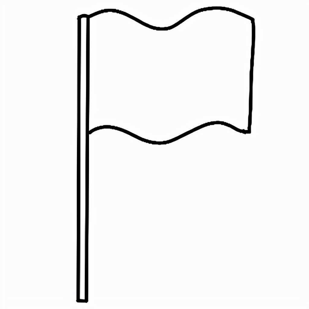 飘扬的国旗的手绘-图库-五毛网