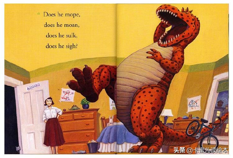 英文有声绘本《How Do Dinosaurs Say Good Night》恐龙怎样晚安