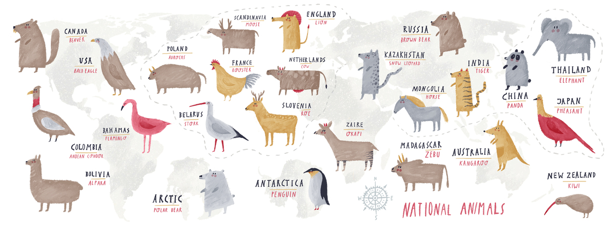 Take stock of the countries with animals on their flags, have you seen any  of them? - laitimes