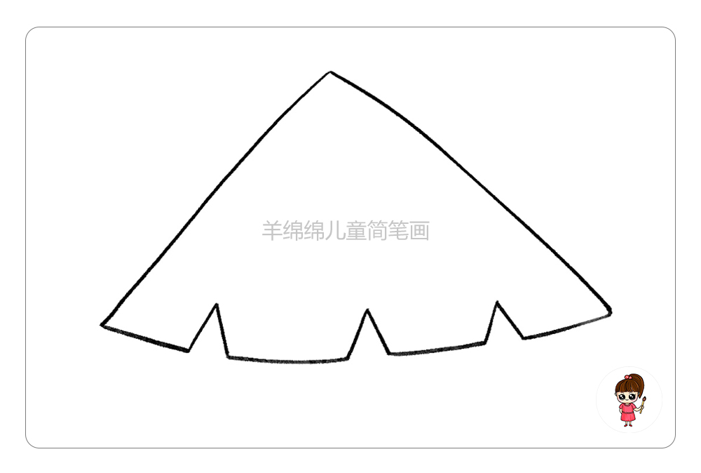 春暖花开，学画美丽的风筝简笔画「图文+视频教程」