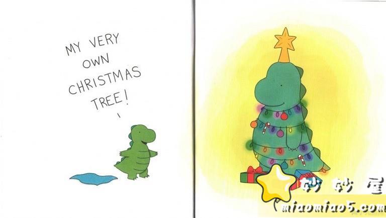 【双语绘本】恐龙主题英文绘本 基础级：恐龙罗里之圣诞树 Rory the dinosaur needs a christmas tree带精美插图图片 No.13