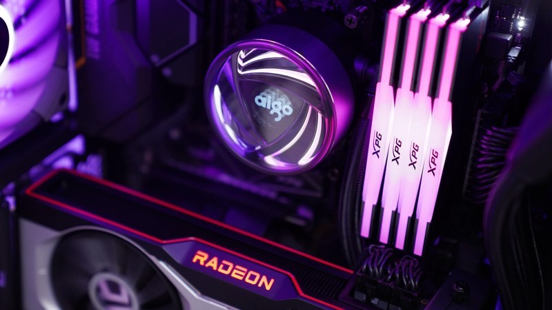 赛博朋克电竞风，5800X+6700XT 3A平台静音游戏主机分享