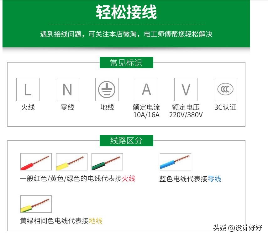 三插头接线颜色指南：家庭装修开关插座接线教程